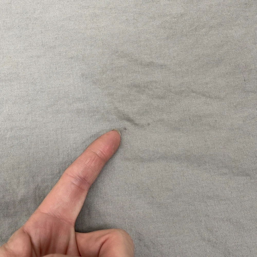 Restoration‎ Hardware Euro Sham One Stonewashed Gray Linen Cotton Blend